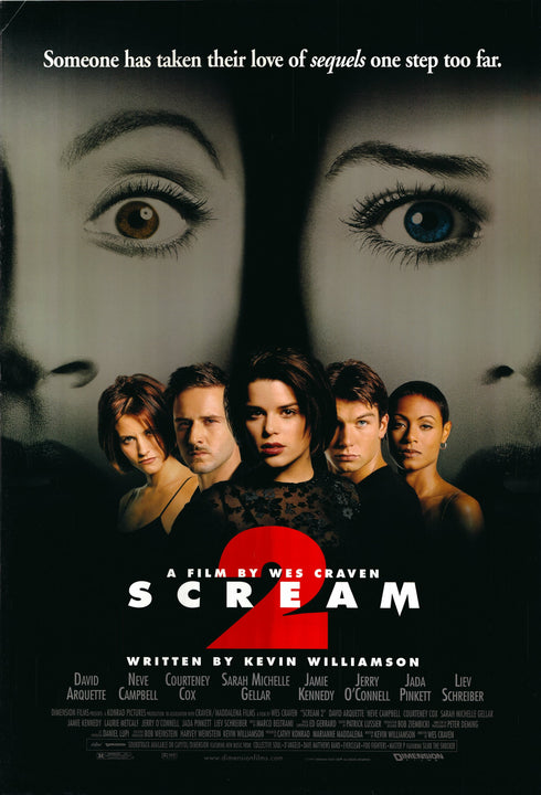 scream 2 1997 one sheet poster rolled